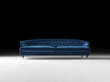 SAVOI - 3 seater tufted fabric sofa by Black Tie - view 3